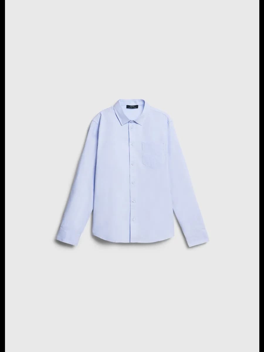 Рубашка голубая