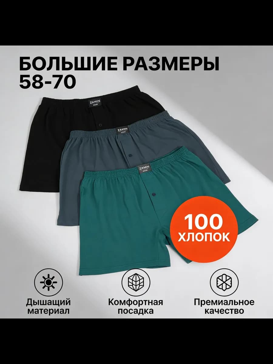 Трусы из хлопка больших размеров