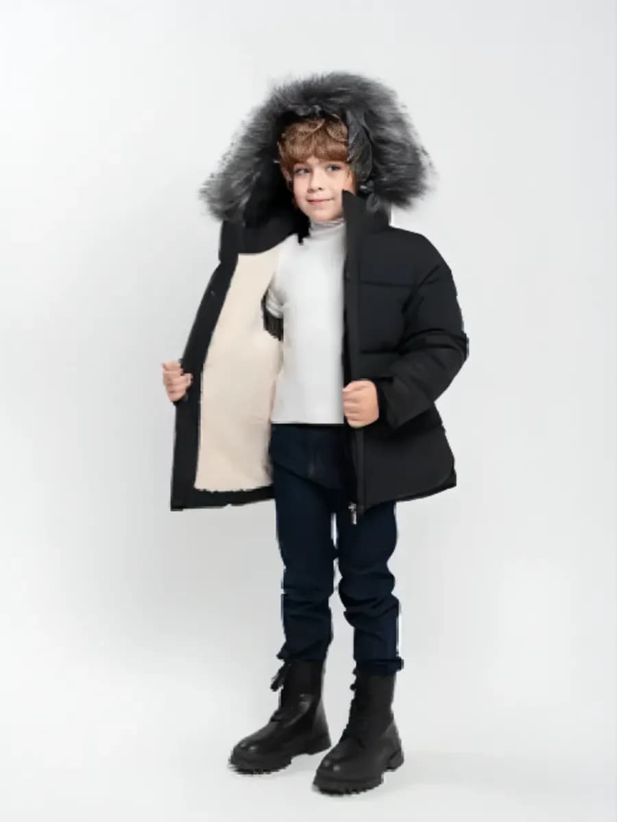 Куртка зимняя детская с капюшоном
