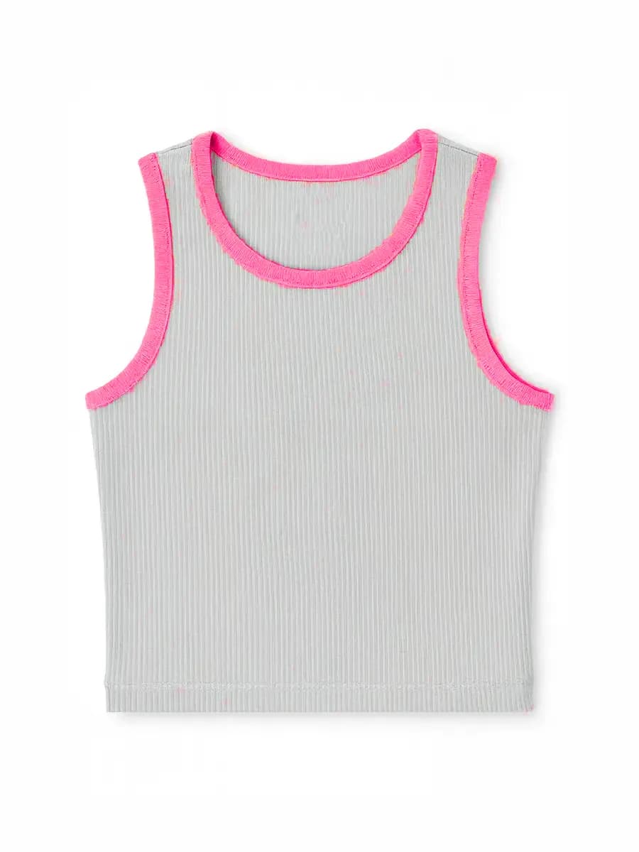 Майка в рубчик базовая