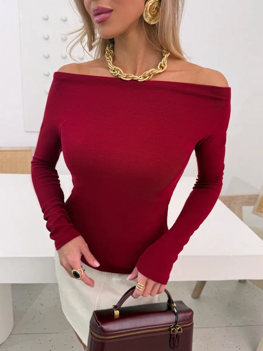 Лонгслив женский с длинным рукавом