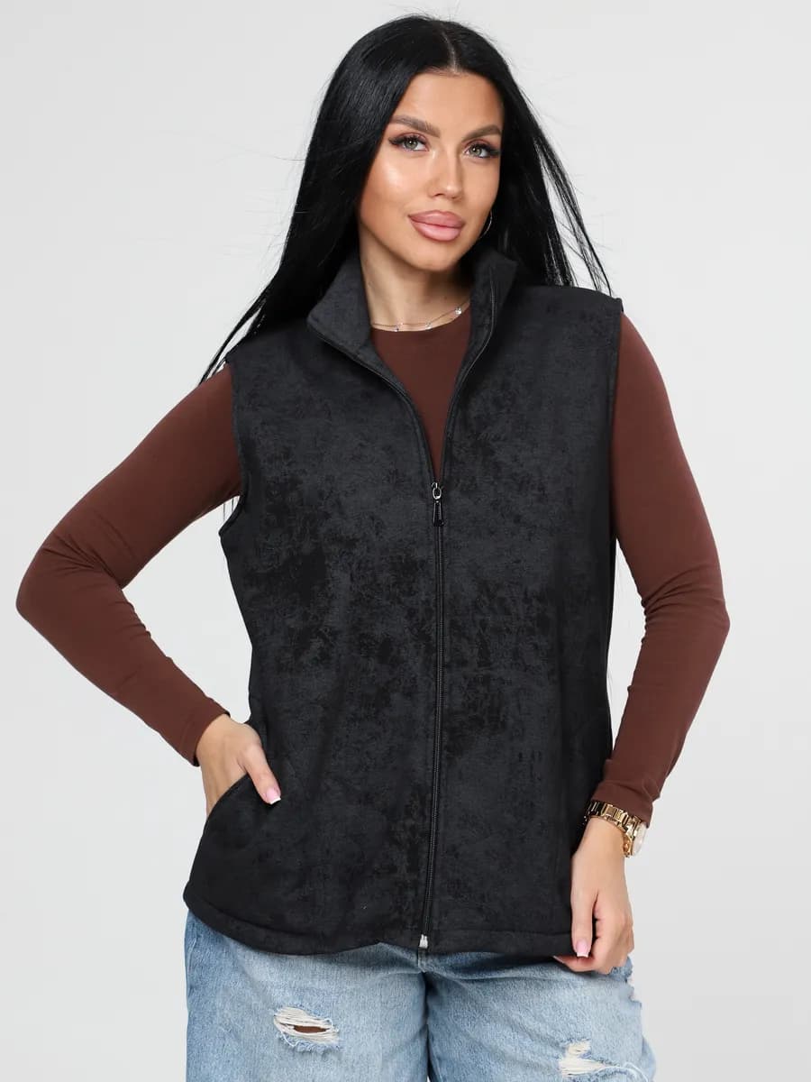 Жилетка теплая на молнии варенка