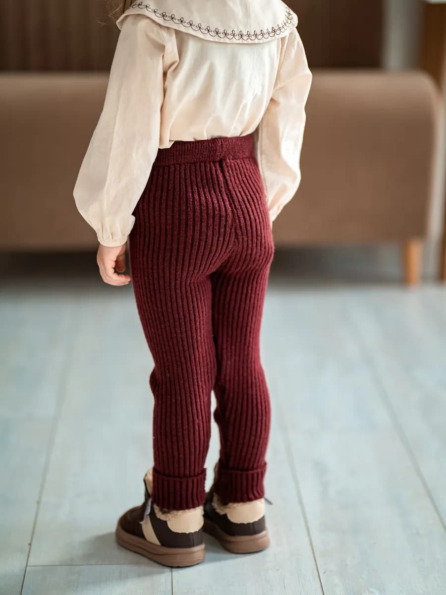 Брюки вязаные для девочки