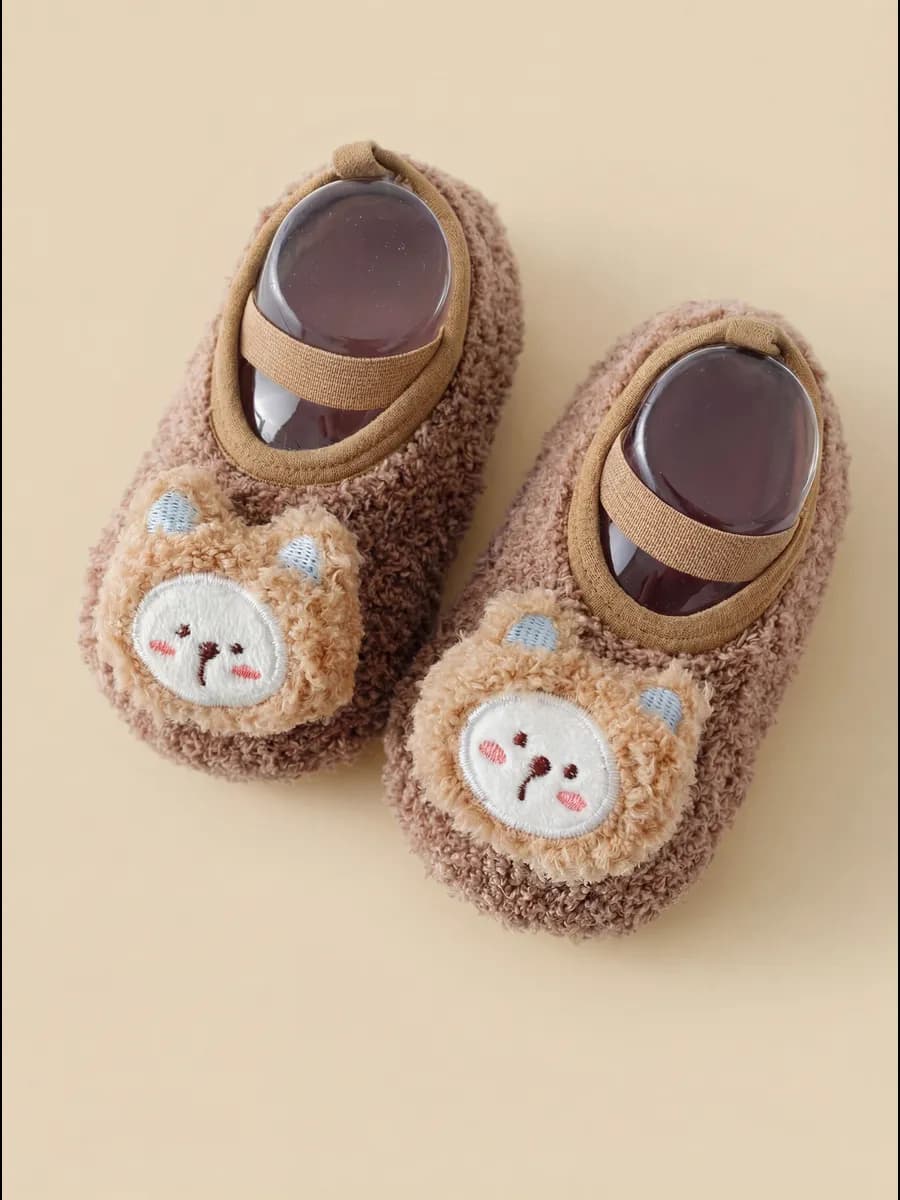 Носочки тапочки махровые теплые обувь для новорожденных