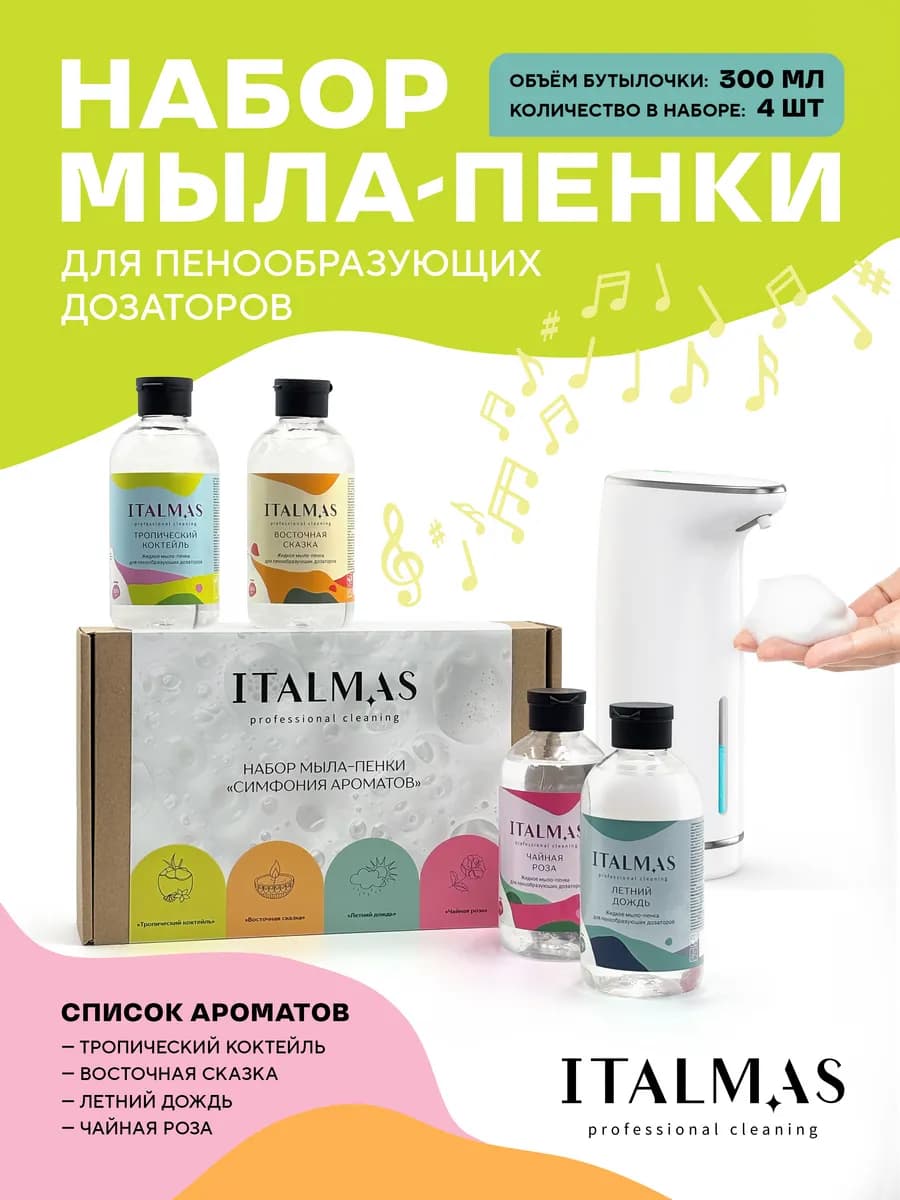 Подарочный набор мыла пенки для рук для пенного дозатора