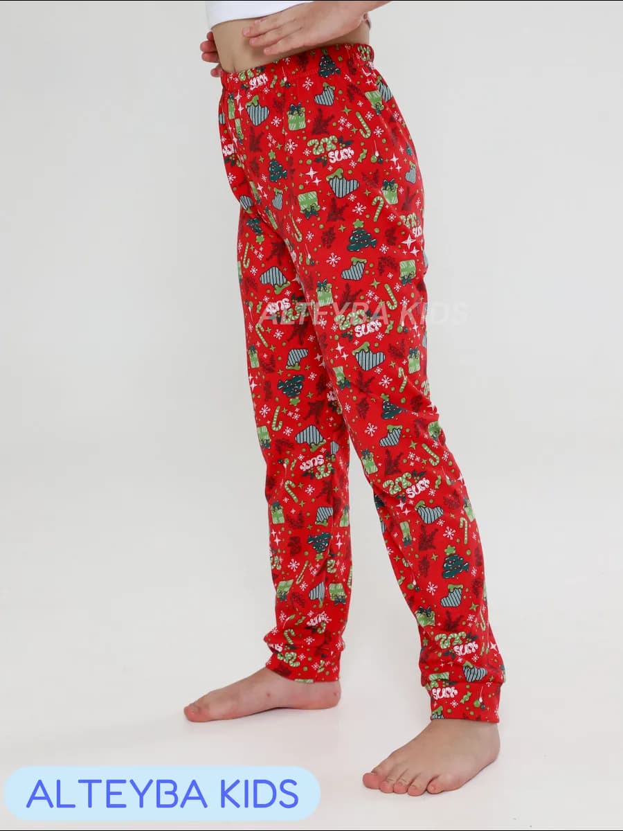 Брюки пижамные для детей новогодние