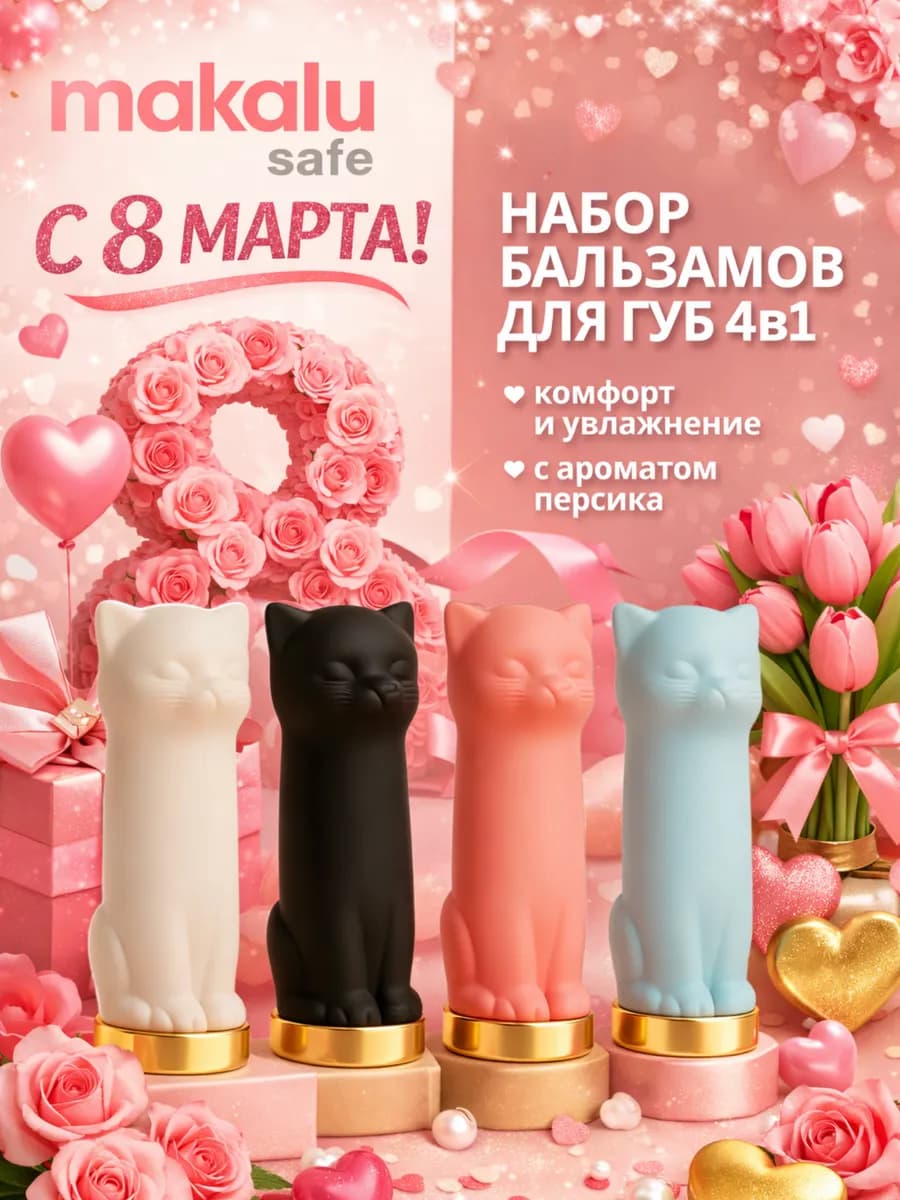 Набор ухаживающих бальзамов для губ