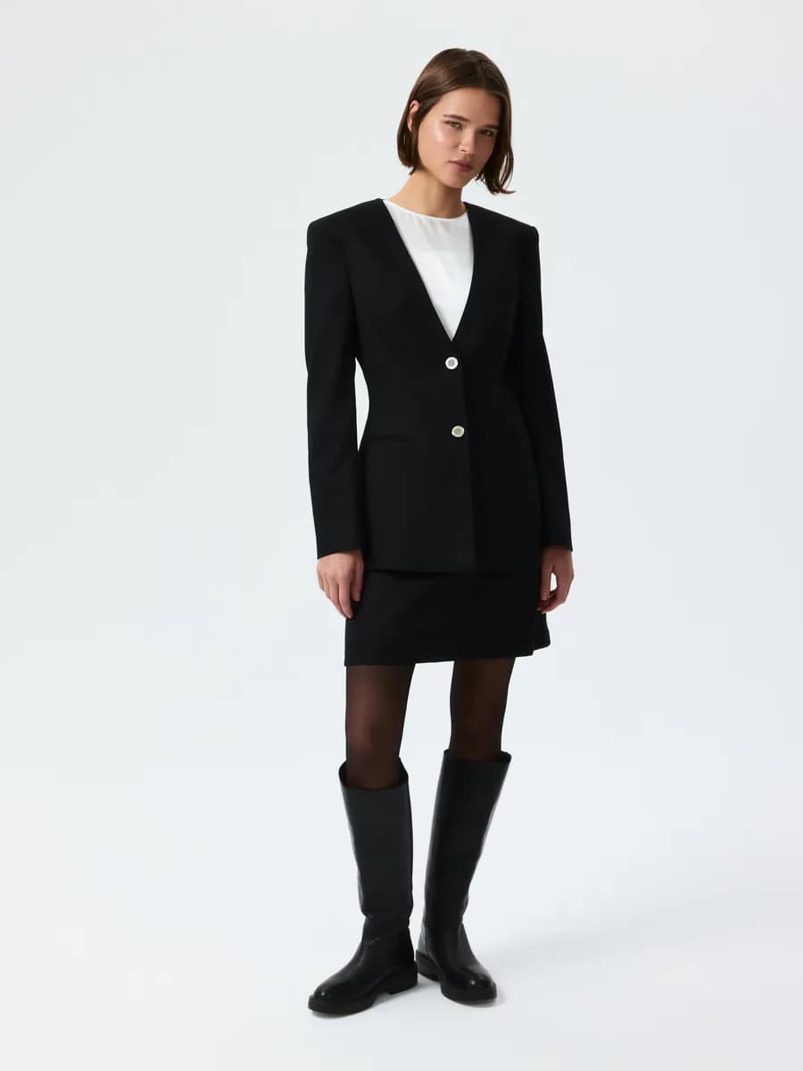 Пиджак приталенный классический жакет