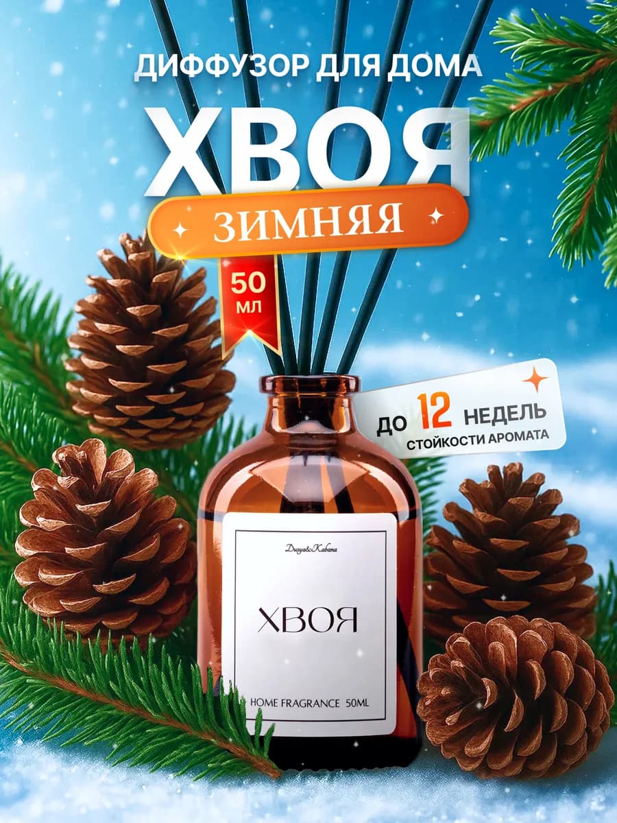 Новогодний диффузор для дома с ароматом Хвойного леса