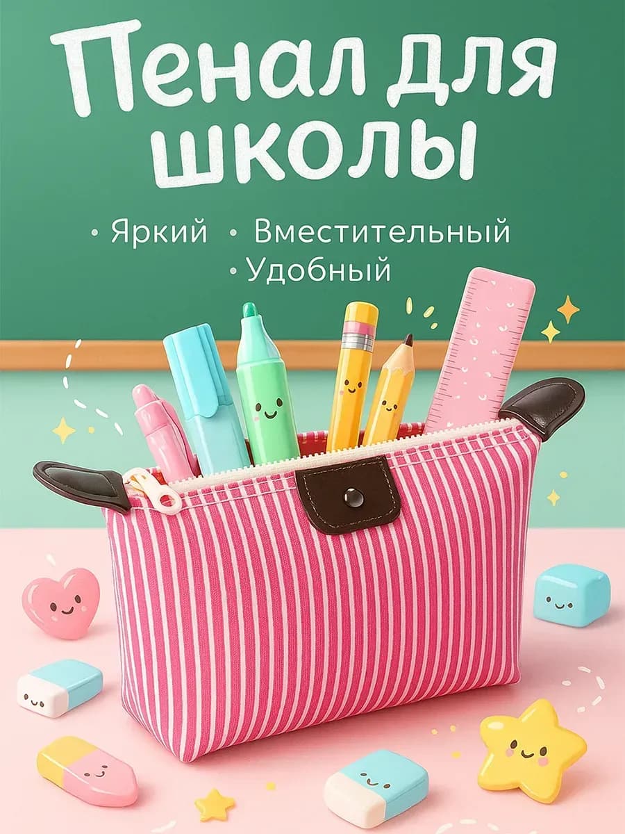Пенал для девочки в школу