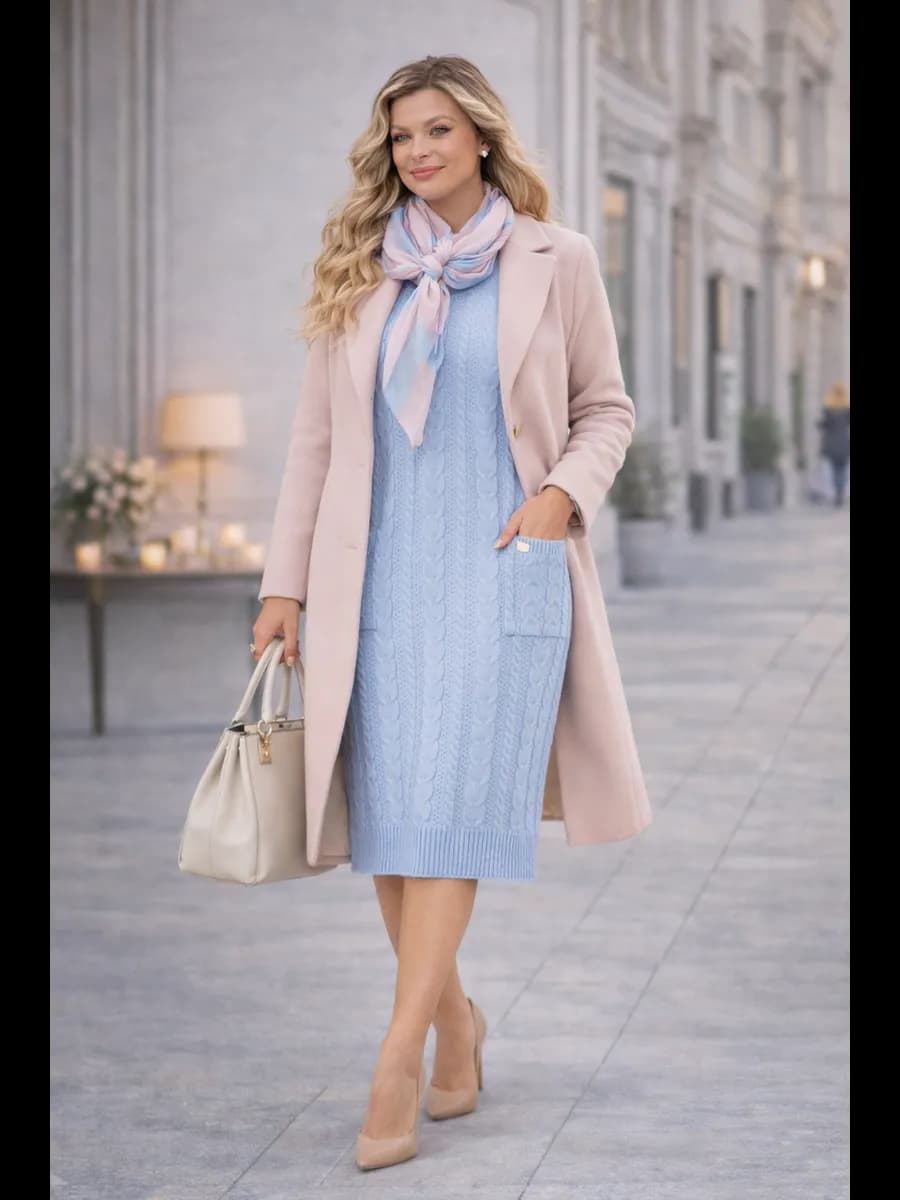 Платье теплое