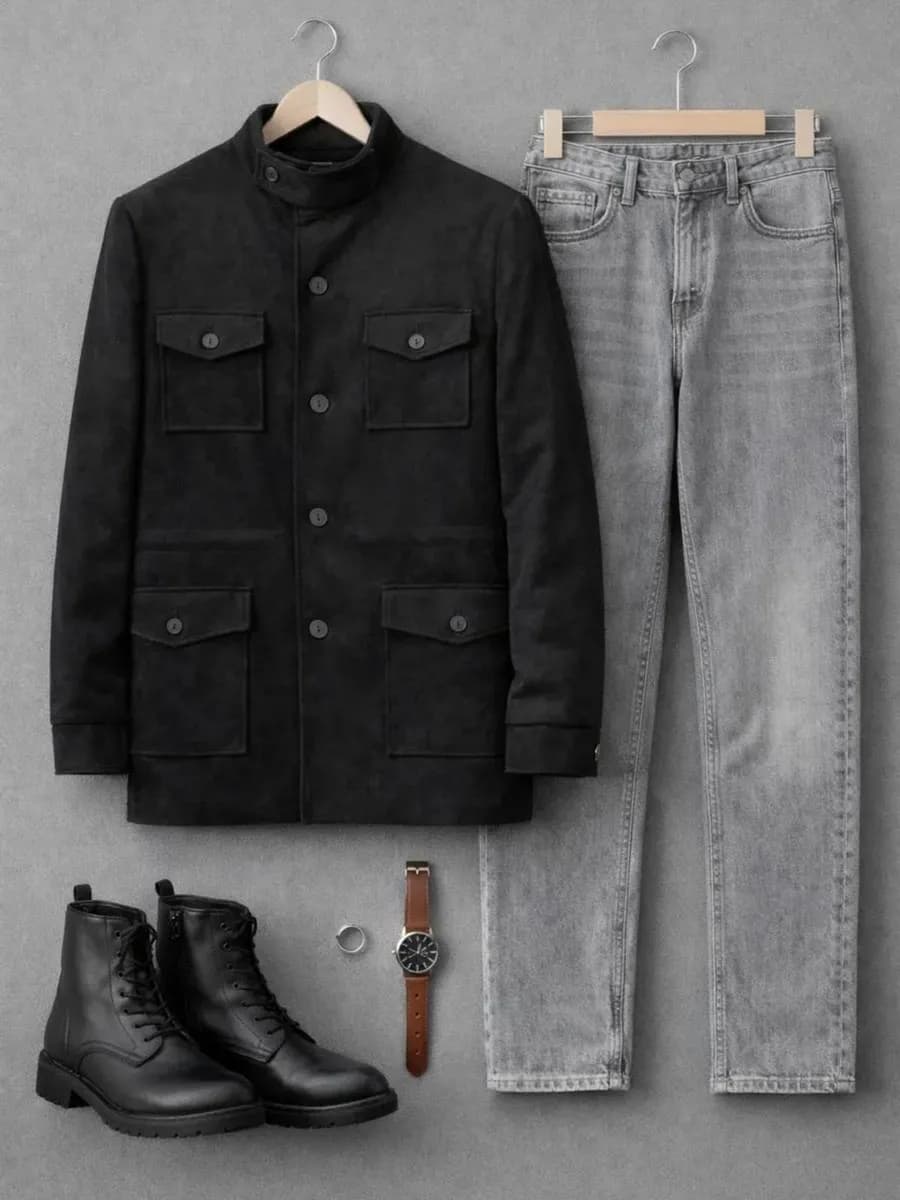 Куртка пиджак замшевая OLD MONEY