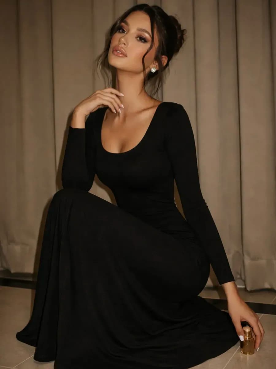 Платье вечернее длинное облегающее