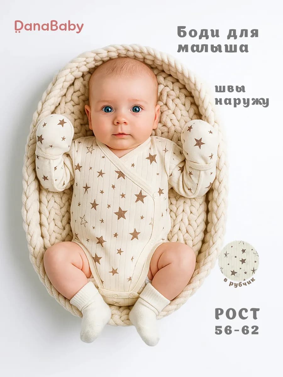 Боди распашонка для новорожденного малыша