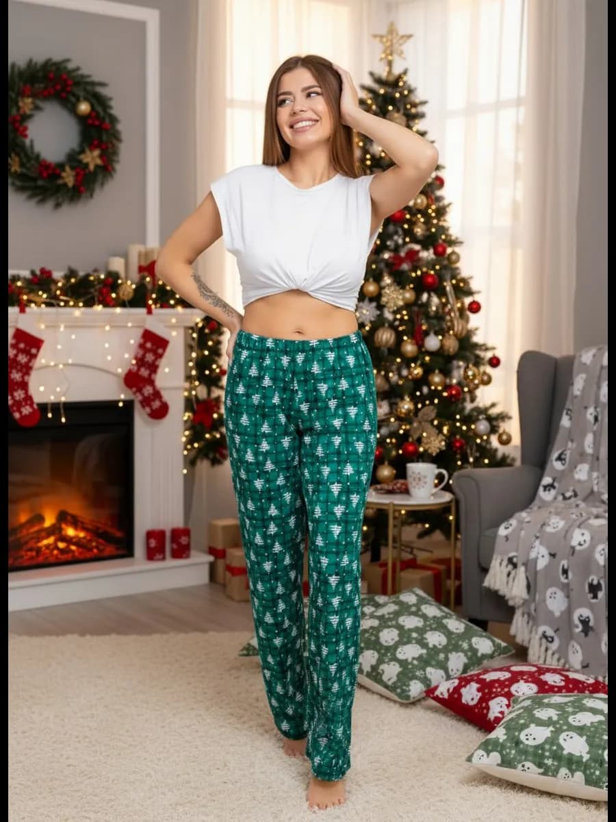 Брюки домашние новогодние
