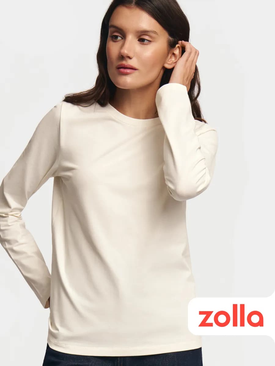 Женский лонгслив из хлопка