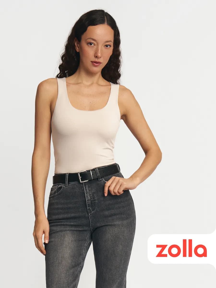 Женский бесшовный топ-майка без рукавов