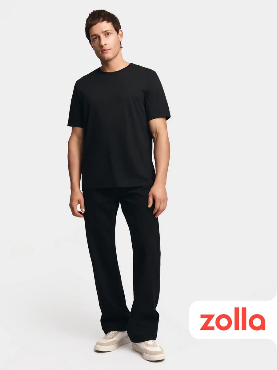 Мужская футболка из хлопка однотонная