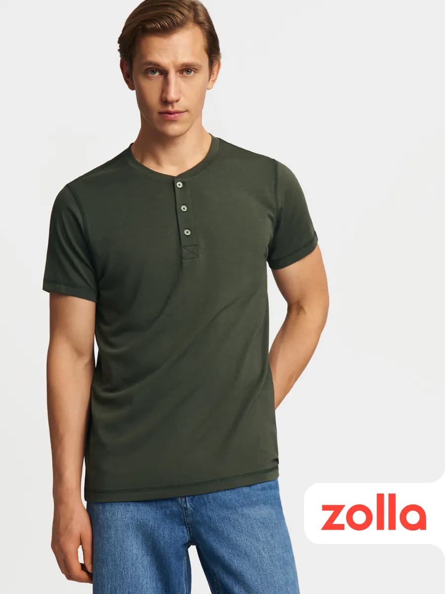 Мужская футболка хенли