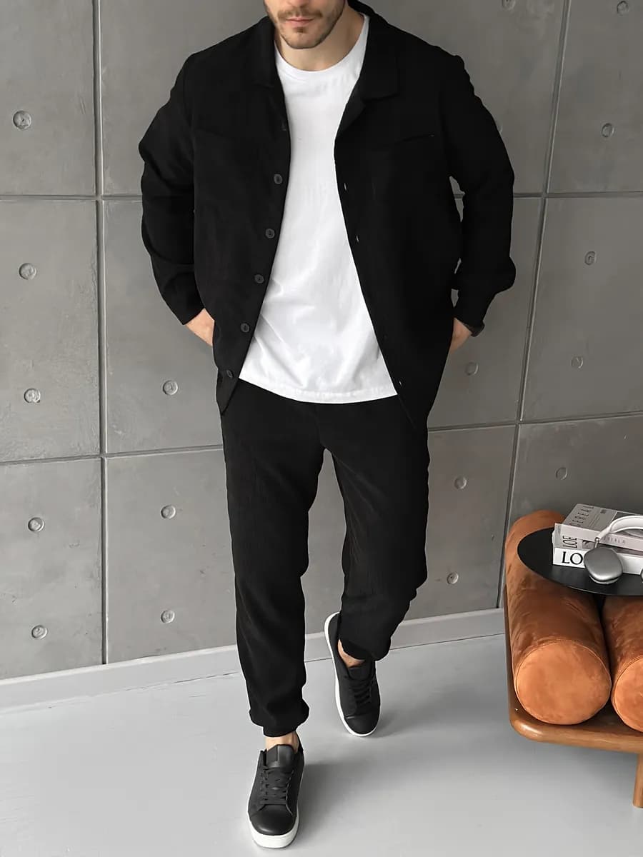 Костюм спортивный вельветовый оверсайз