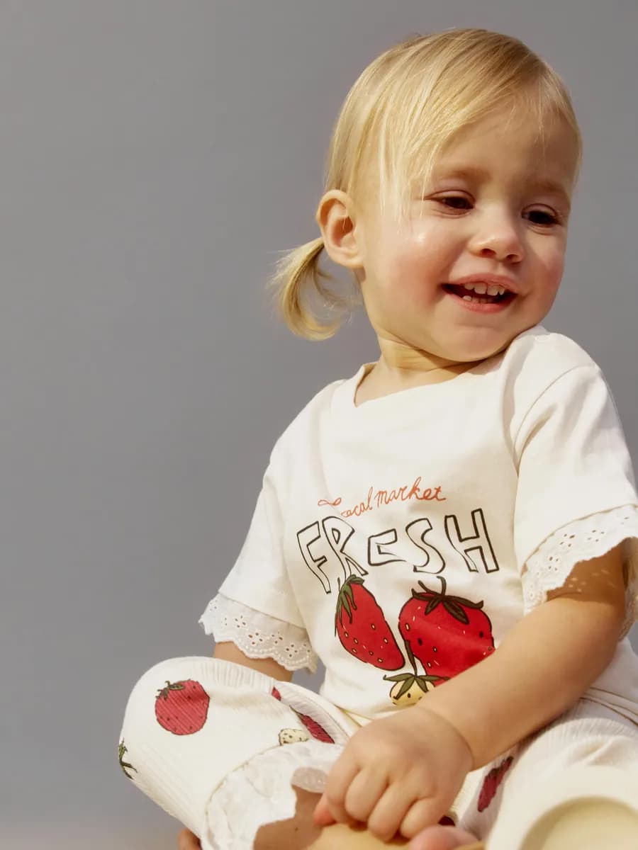 Футболка из хлопка с принтом