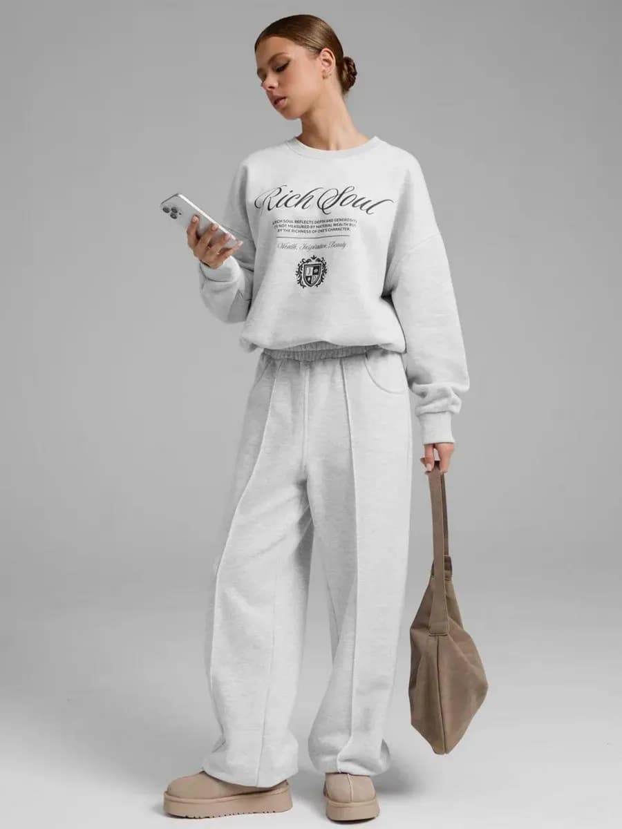 Спортивный костюм теплый без начеса брючный