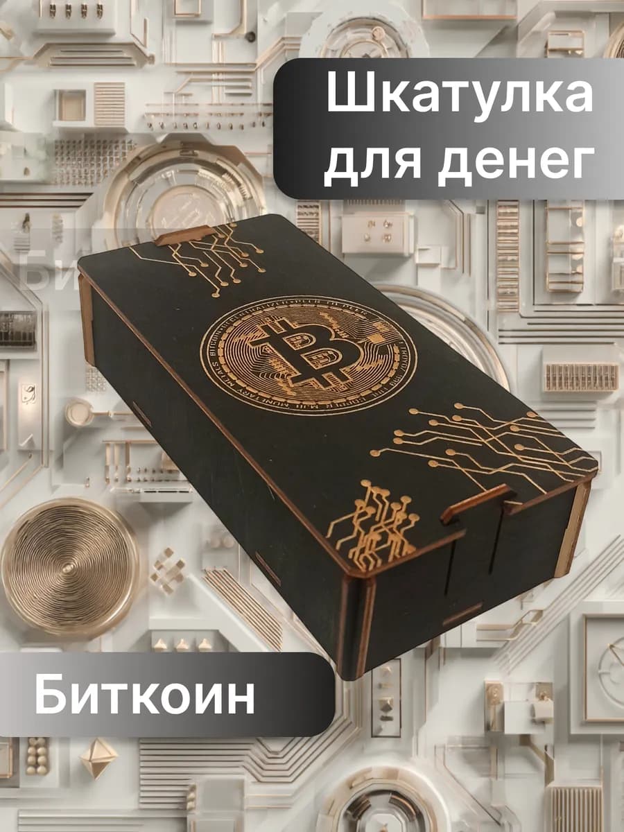 Шкатулка "Биткоин"
