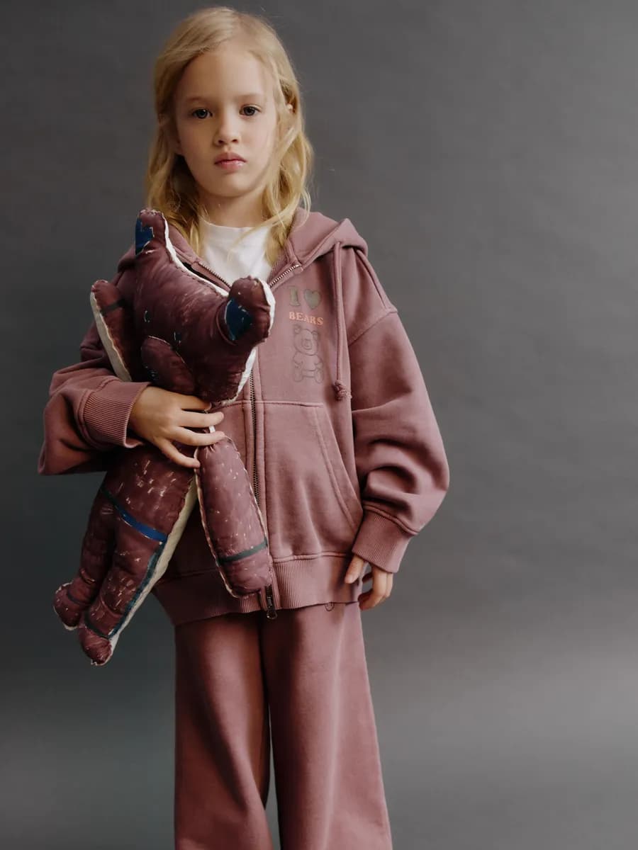 Толстовка на молнии зипка с принтом