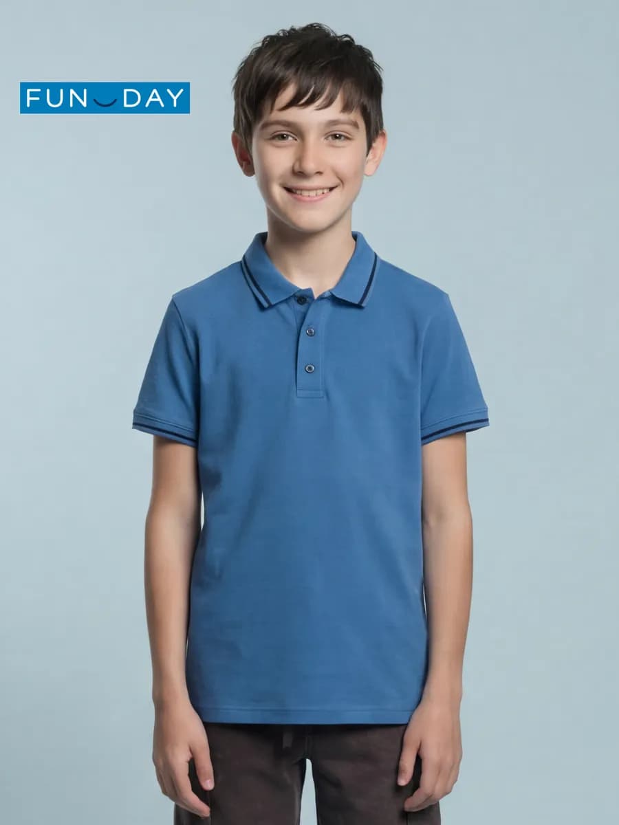 Рубашка детская с воротником поло