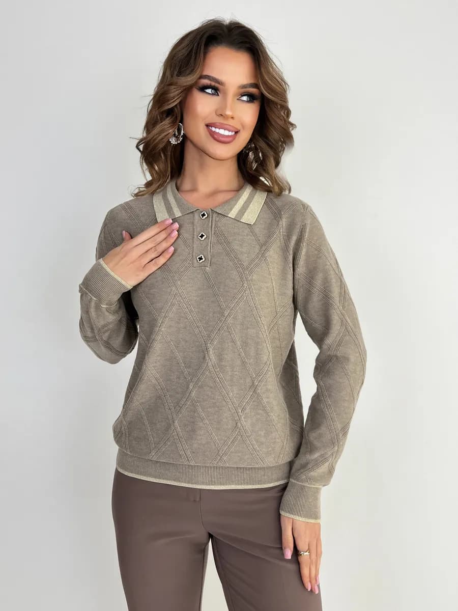 Нарядный джемпер-поло