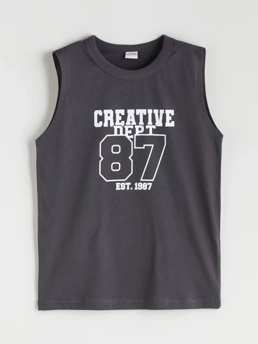 Майка с круглым вырезом для мальчиков