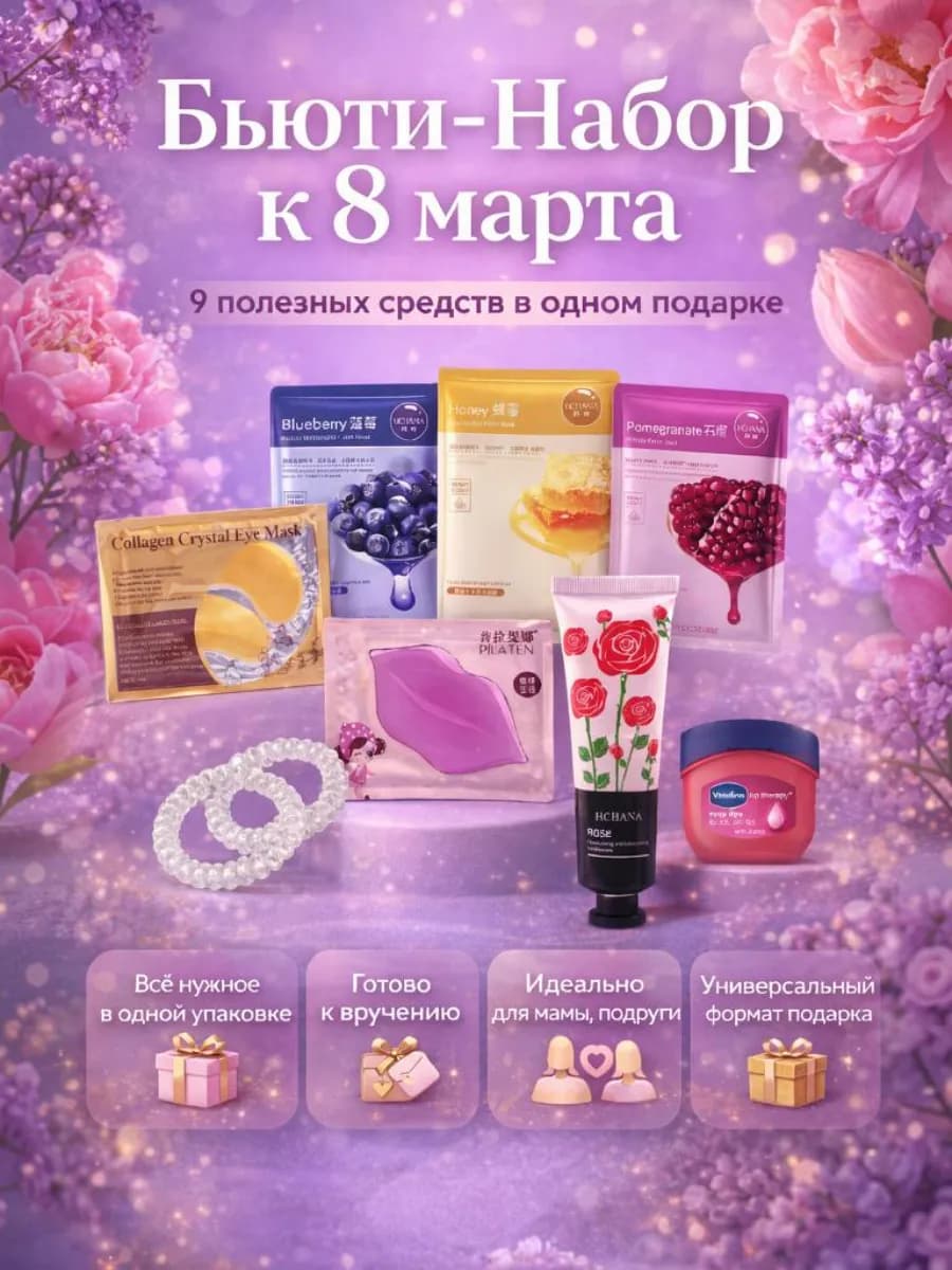 Подарочный н набор для ухода 9в1