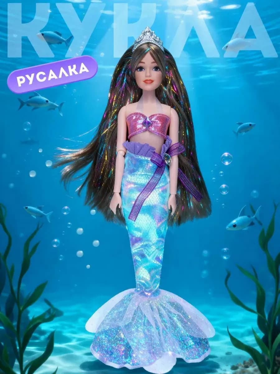 Кукла модель Русалка шарнирная