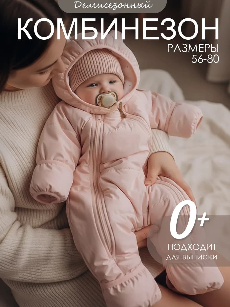 Демисезонный комбинезон для новорожденных