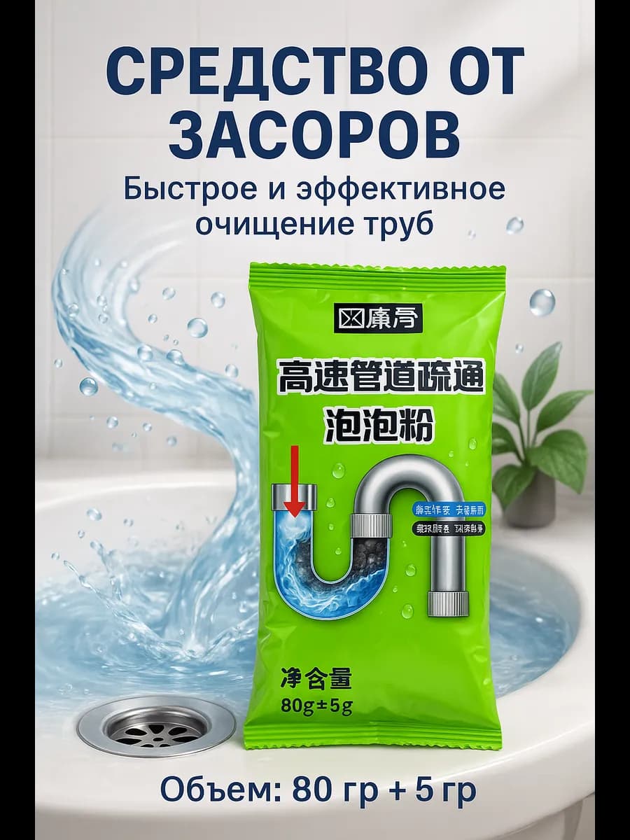 Средство от засоров труб