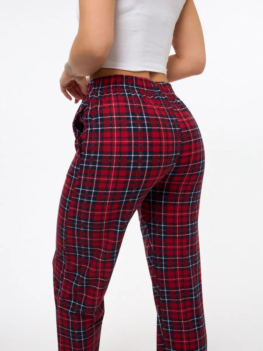 Домашние штаны в клетку