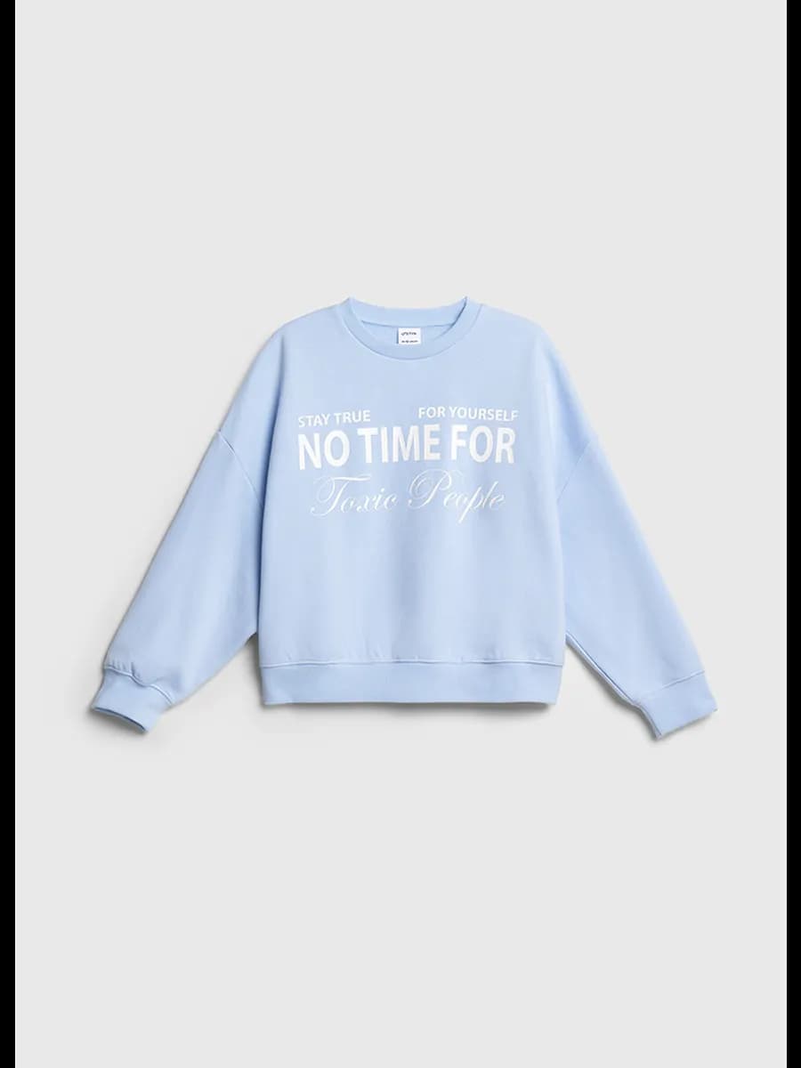 Свитшот с принтом для девочек