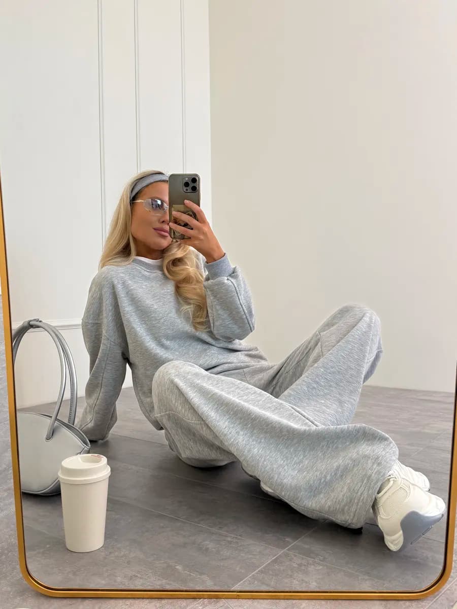 костюм оверсайз свободный без начеса