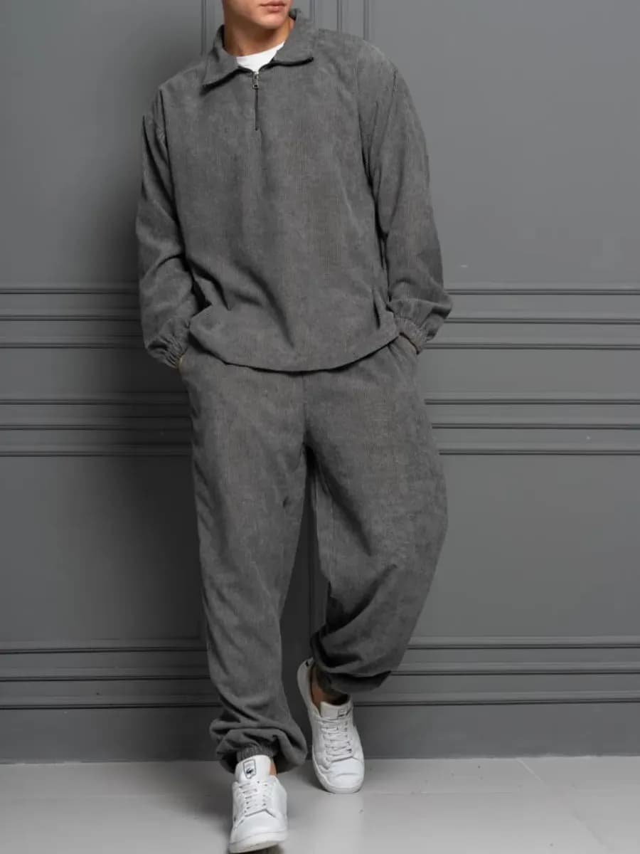 Костюм спортивный вельветовый оверсайз