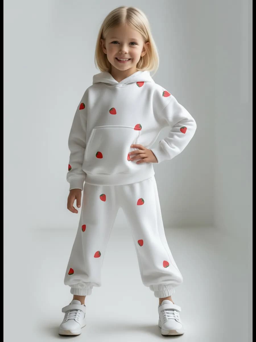 Костюм для девочки с начесом теплый