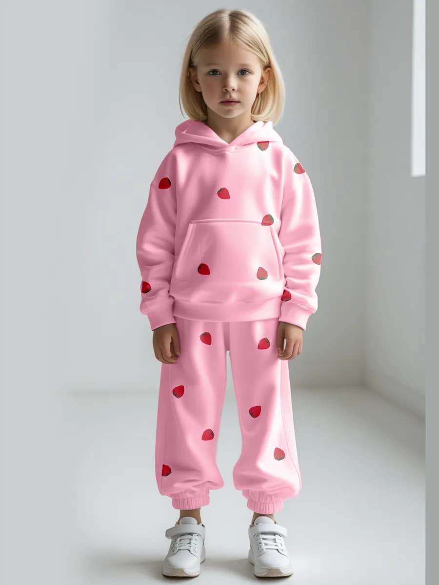 Костюм для девочки с начесом теплый