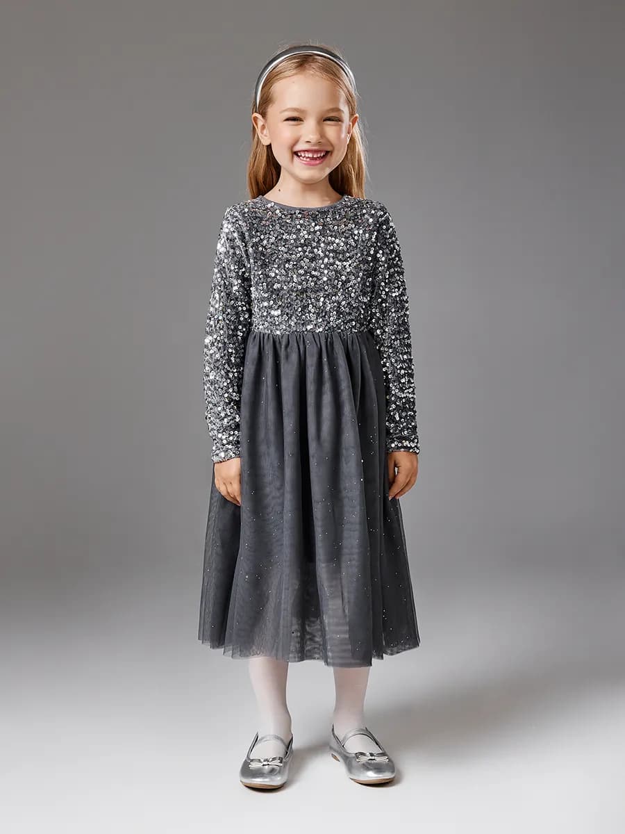 Платье новогоднее праздничное блестящее в садик