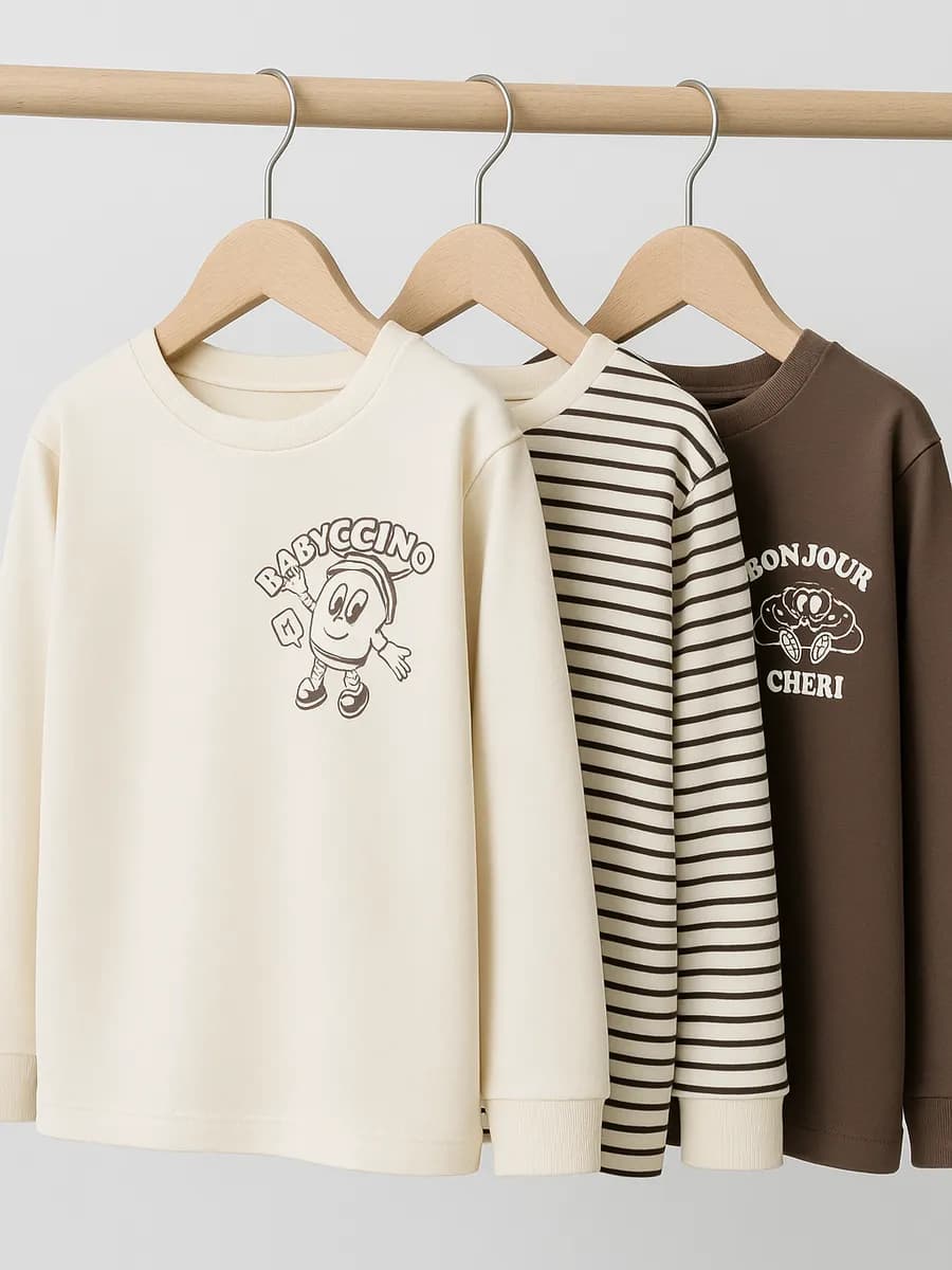 Лонгсливы детские комплект 3 шт