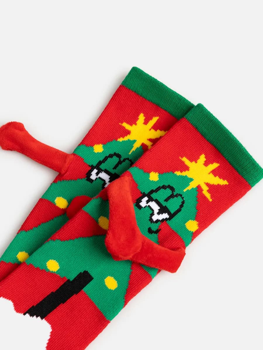 Носки новогодние с магнитными ручками