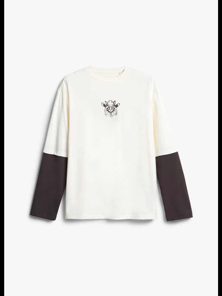 Лонгслив белый