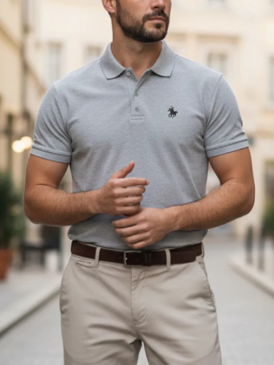 Футболка поло с коротким рукавом