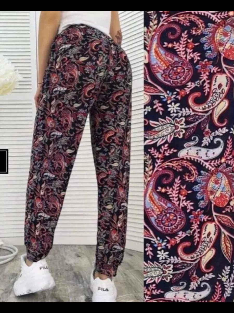 Брюки летние тонкие больших размеров домашние на резинке