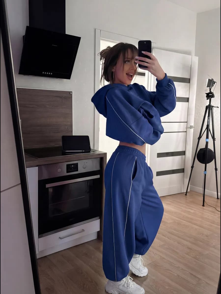 Костюм спортивный оверсайз без начеса