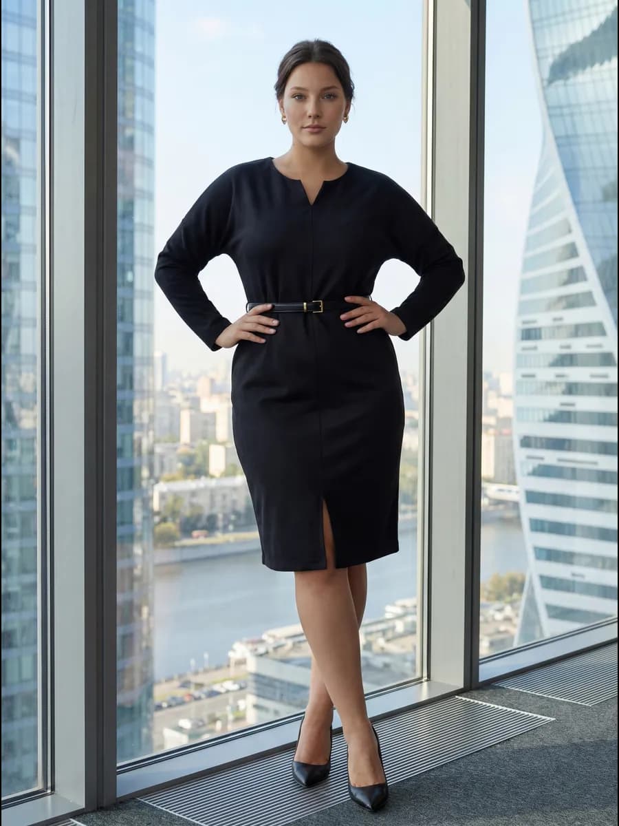 Платье футляр нарядное больших размеров