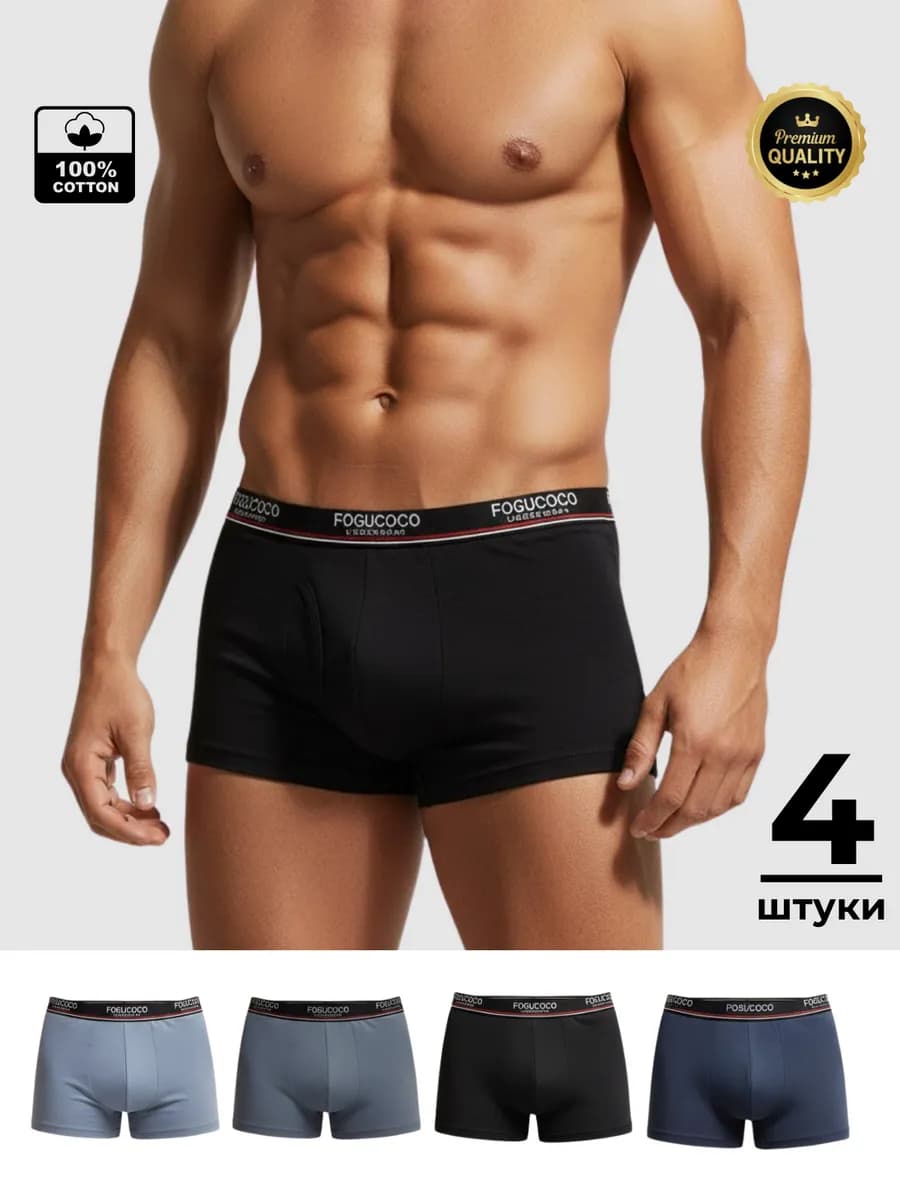 Трусы боксеры набор 4 шт